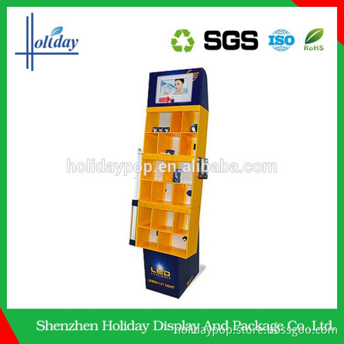 Cheapest Price Custom Makeup Mac Cosmetic Display Stand ,Professional Makeup Display Stand,Floor Standing Cardboard Display
